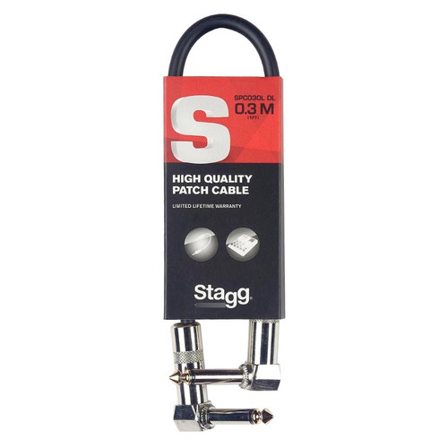 Cable Stagg Spc03ldl Interpedal Plug Angular Plug Ang 30 Cm