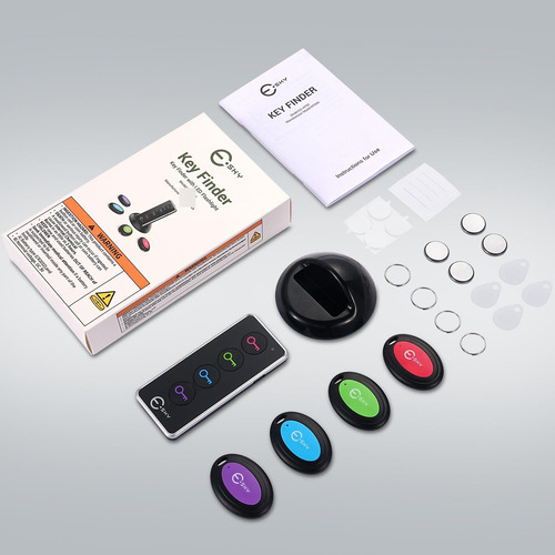 Localizador Inalámbrico De Llaves Soporte Negro S 1 Transmis Color