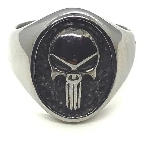 Anello acciaio - The Punisher - La Bottega Del Nerd