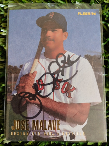1996 Fleer Jose Malavé #u14 Autografiada 