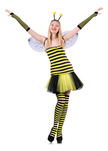 Kit De Disfraz De Abeja Para Adulto, Disfraz De Abeja De Hal