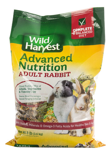 Wild Harvest Dieta De Nutricion Avanzada Para Conejos Adulto