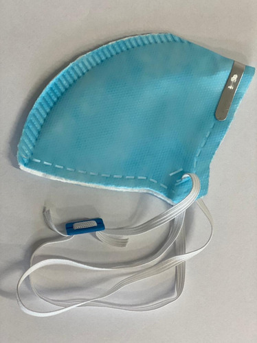 Imagem 4 de 4 de Máscara Pff2 Infantil Azul Kit 10 Unidades Ekomascaras