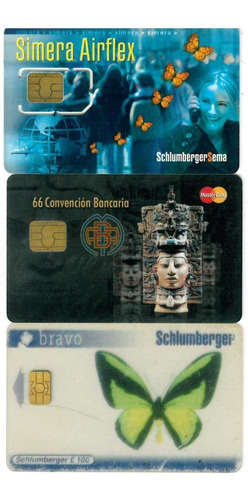 Tarjetas Schlumberger De Colección...!!!!