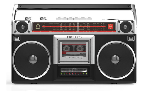 Reproductor De Casetes De Radio Riptunes Boombox, Grabador,