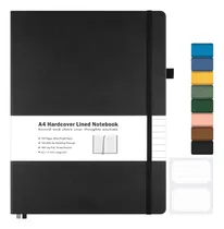Comprar Cuaderno Cuaderno Rayado Maleden A4, 192 Páginas, Tapa Dura,