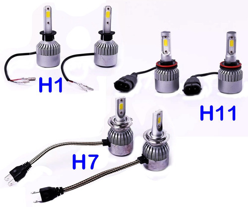 Juego 3 Kit Cree Led H1 + H7 + H11 6ta Gen Cooler Peugeot 307