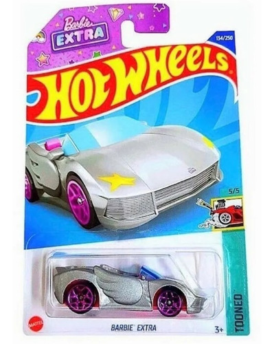 Hot Wheels Barbie Extra Plata 