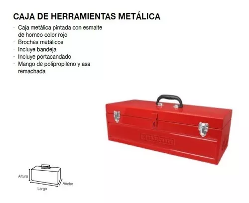 Caja para Herramienta Metalica 24 TC3303 Toolcraft TC3303