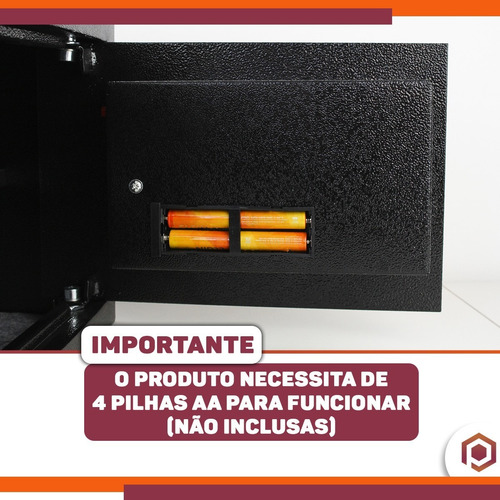 Imagem 7 de 9 de Cofre Digital Para Armas Curtas Segurança Para Casa/comércio