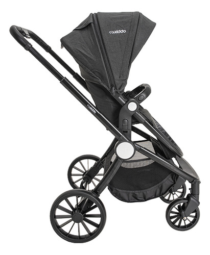 Carrinho De Bebê Moisés + Bebê Conforto + Base Preto Kiddo