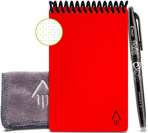 Cuaderno Inteligente Rocketbook Mini Reutilizable Rojo Origi