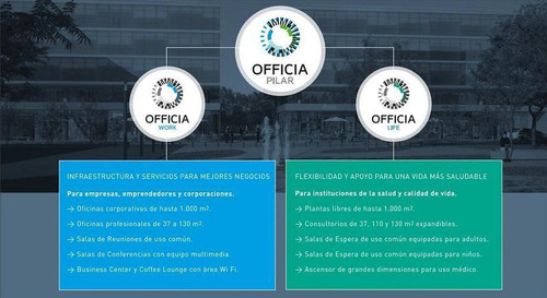 Oficina En Venta, Officia Pilar - Edificio Work