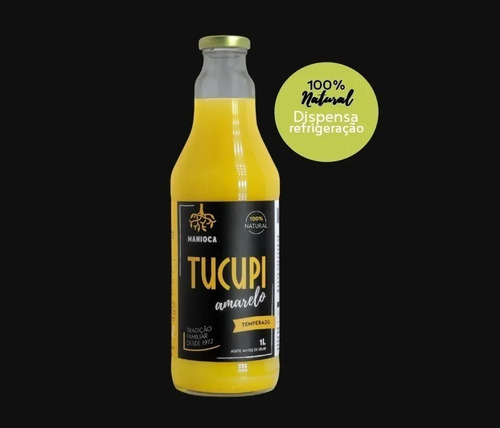 Tucupi Amarelo 1 L. 100% Natural. Sem Glúten E Vegano.