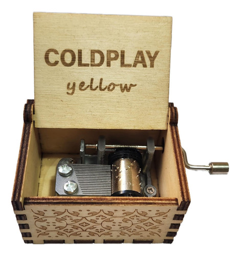 Caja Musical Cold Play Yellow