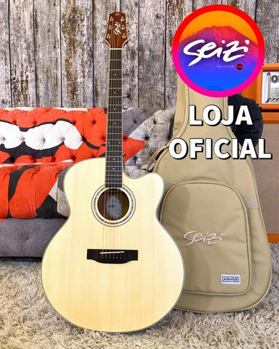 Violão Seizi Shogun Cutaway Natural Satin Com Bag