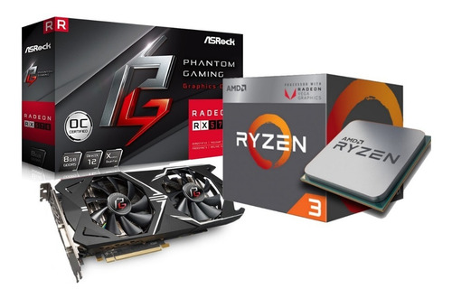 Combo Rx 570 8gb + Ryzen 3 2200g + Fuente Lnz 650w