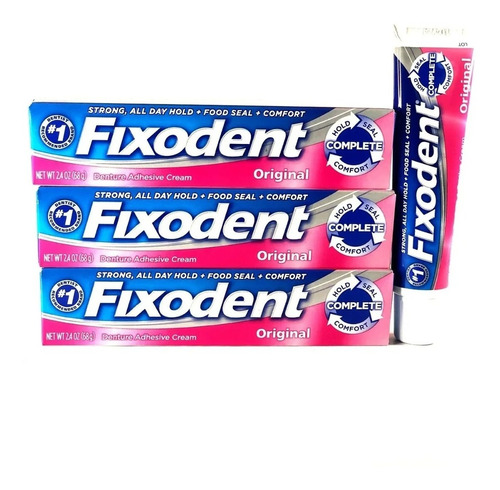 6 Fixodent 68g 100%original Record Em Vendas Postagem Em 12h