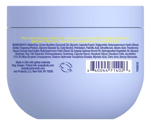 Eos Cashmere Whipped Oil Butter 283gr Fragancia Vanilla Cash Vanilla Cashmere