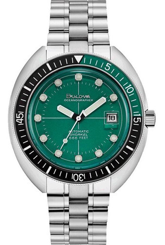 Reloj Bulova Special Editions Oceanographer 96b322, color de la correa: acero inoxidable, color de fondo: 200
