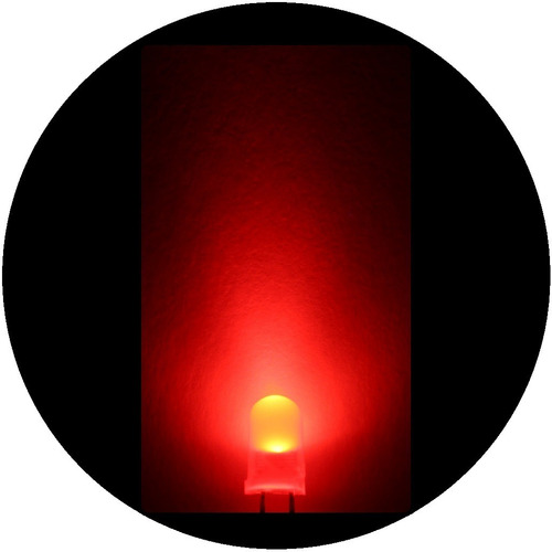 Imagen 6 de 6 de 50 Leds De 5mm -- Rojo Difuso