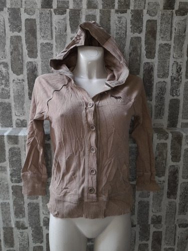 Sudadera Cafe Abercrombie Manga 3/4 Talla M  De Mujer-g3