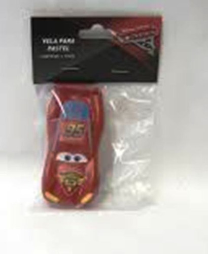 Vela Velita Cars Rayo Mcqueen Carro Cera Figura Cumpleaño Gm