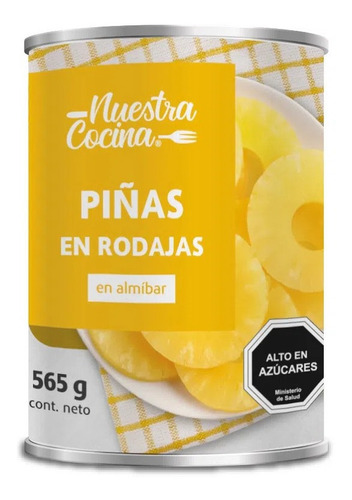 Piñas Nuestra Cocina En Rodajas 565 G