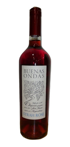 Vino Organico Buenas Ondas Rose Syrah Vinos Finos Rosado