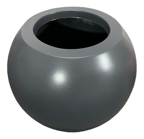 Maceta Esfera Minimalista, Diseño 45 Cm - Fibra De Vidrio