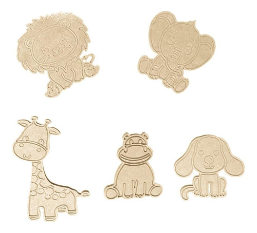 10 Figuras Para Pintar De 15*10cm Mdf Regalo Didactico