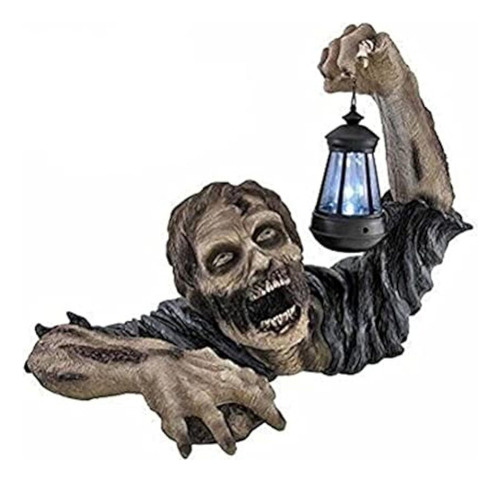 Decoração De Resina De Lanterna Zumbi De Halloween