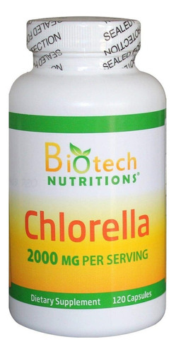Biotech Nutritions | Chlorella | 2000mg | 120 Capsules