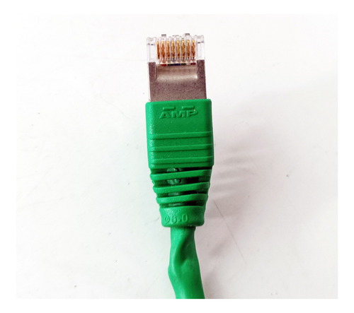 25 Patch Cord Cat6 Utp Verde E Preto Amp 1,5 Metros (Usado)