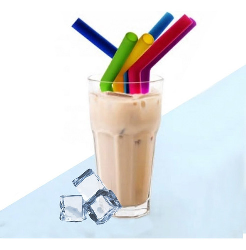 Mokasi Popote Silicona Frappe Ecológico 6 Piezas Cepillo