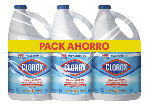 Triple Pack Clorox Concentrado 5.7 L
