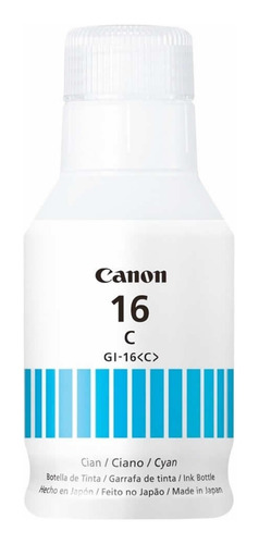 Refil Original Canon Gi 16 Gi16 Cyan 135ml Gx6010 Gx7010