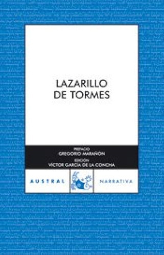 Lazarillo De Tormes, De No Aplica. Editorial Espasa Libros, Tapa Tapa Blanda En Español