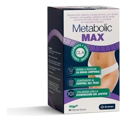 Metabolic Max Reduce Grasa Corporal X 60 Caps. Blandas