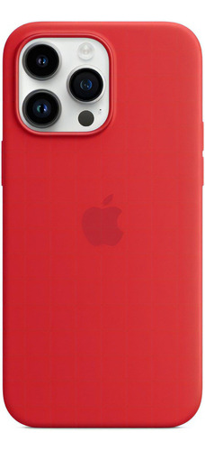 Funda Silicona iPhone 14 Pro Max With Magsafe - (product)red Color Rojo Liso