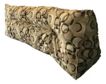 Comprar Almohadón Tatami Triangular De 1.90 De Largo Y 50 De Altura Beige Geométrico
