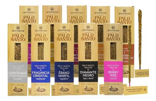  Kit Sahumerio Aromanza Palo Santo Esferas Velas Quemador