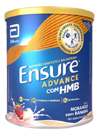Ensure Advance Com Hmb Sabor Morango Com Banana 400g Abbott