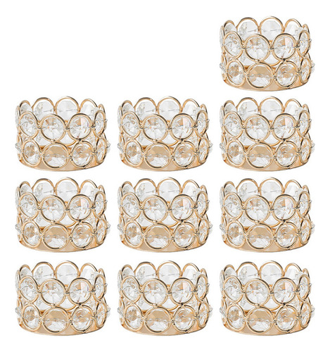 10pcs Porta Velas Cristal Colgantes Para Candelabros