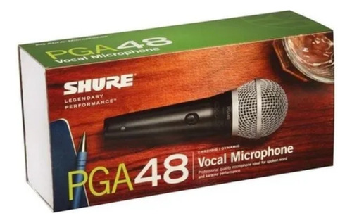 Microfone Dinâmico Shure Pga48-lc Cardióide Para Vocal
