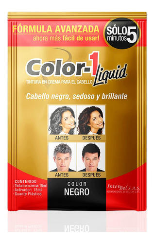 Tinte Liquido Color1 Negro - mL a $250