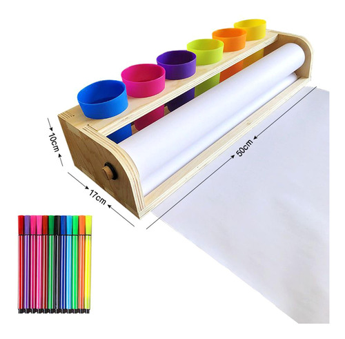 Dispensador De Rollos De Papel Para Escritorio, Caballete De