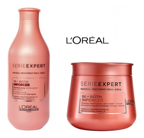 Shampoo Y Mascarilla Loreal Inforcer 30 - mL a $196