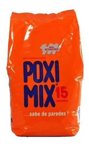 Poximix 15 Minutos Uso Exterior Poxipol X 5 Kg. Gris