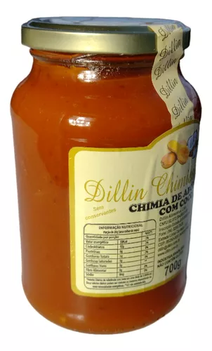 03 Chimia Dillin Abóbora Com Coco Caseira Serra Gaúcha 700g